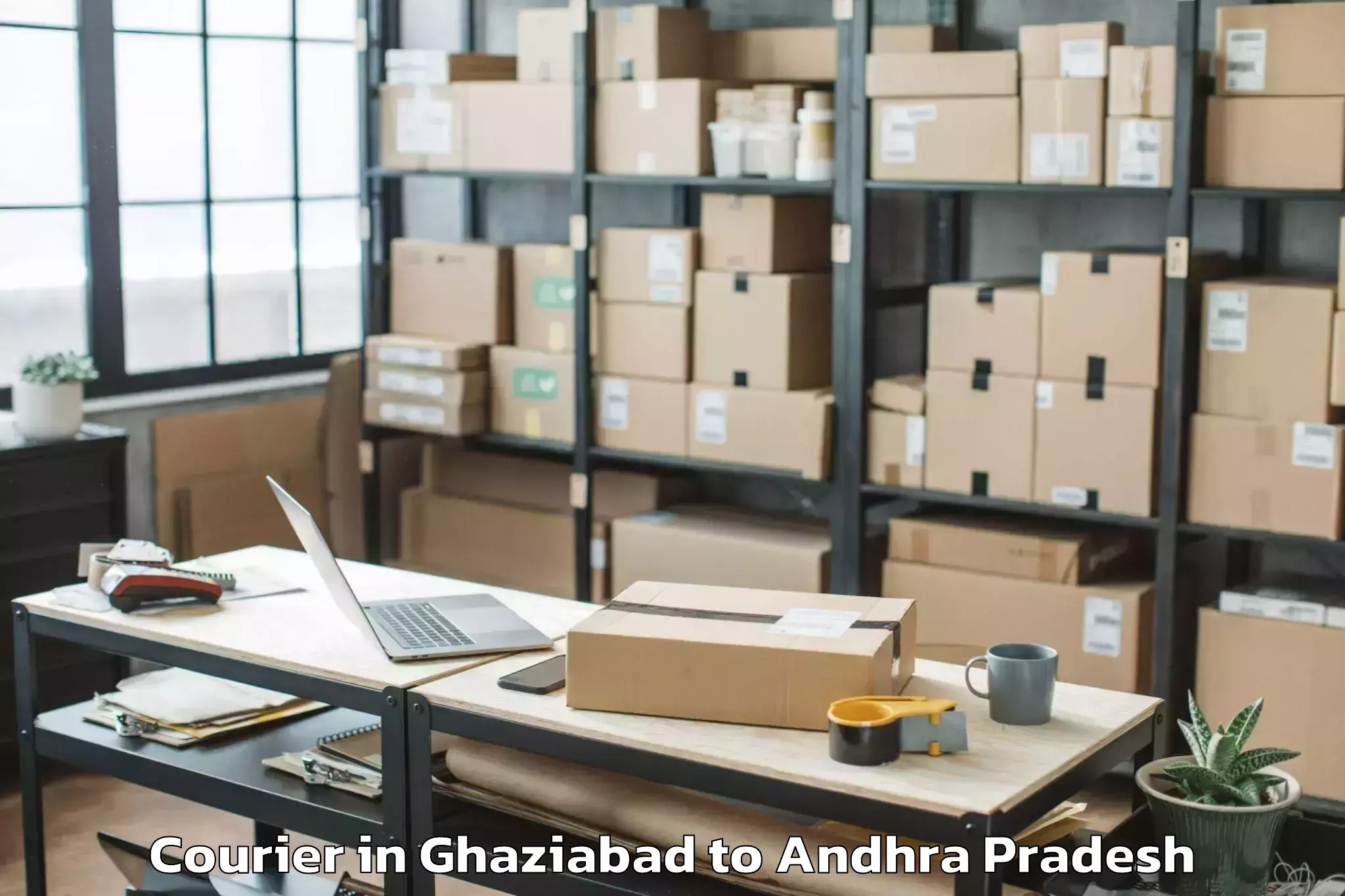 Top Ghaziabad to Kundurpi Mandal Courier Available